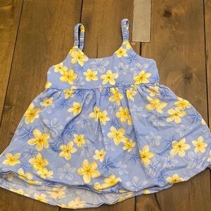 Toddler blue Hawaiian floral dress size 3T-4T KY’s Hawaii